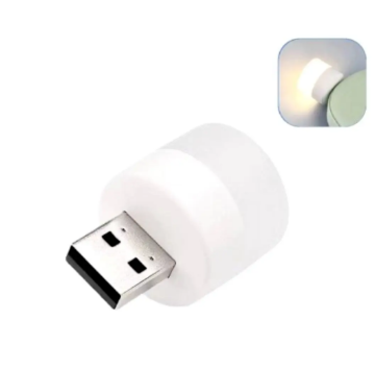 Лампочка USB LED LAMP mini / 1W / Теплий білий