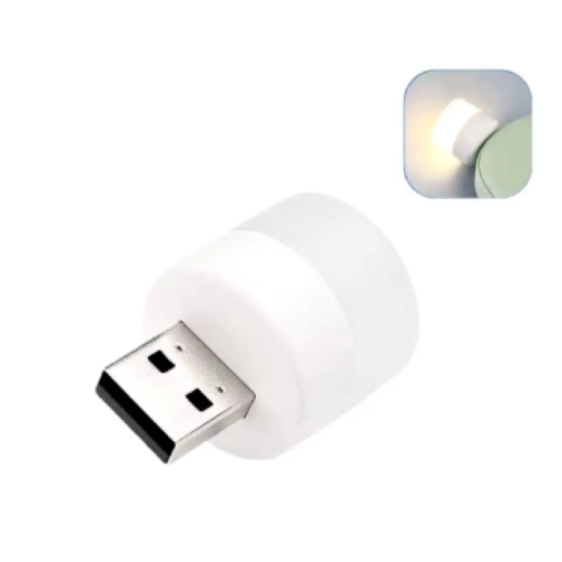 Лампочка USB LED LAMP mini / 1W / Теплый белый