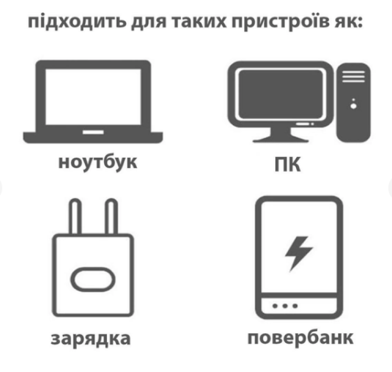Лампочка USB LED LAMP mini / 1W / Білий