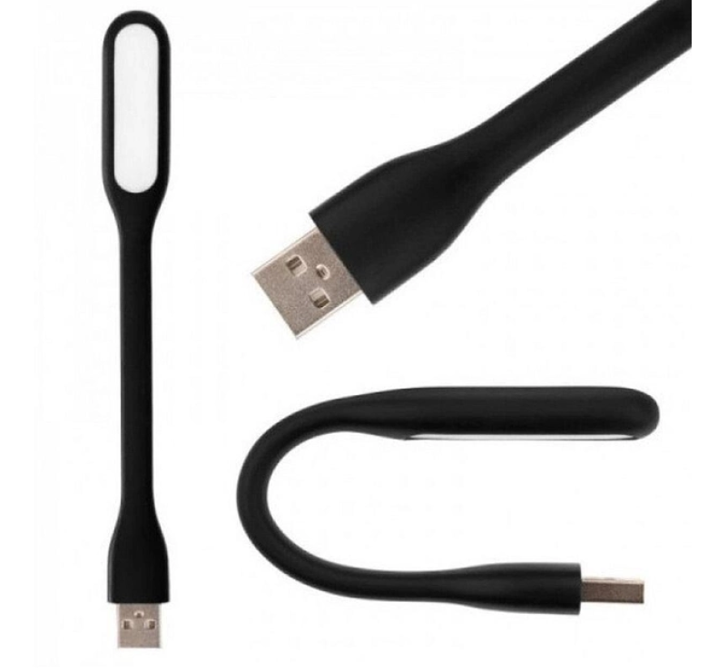 USB ліхтарик / USB лампа / Лампа для ноутбука 1.2 Вт / Чорний