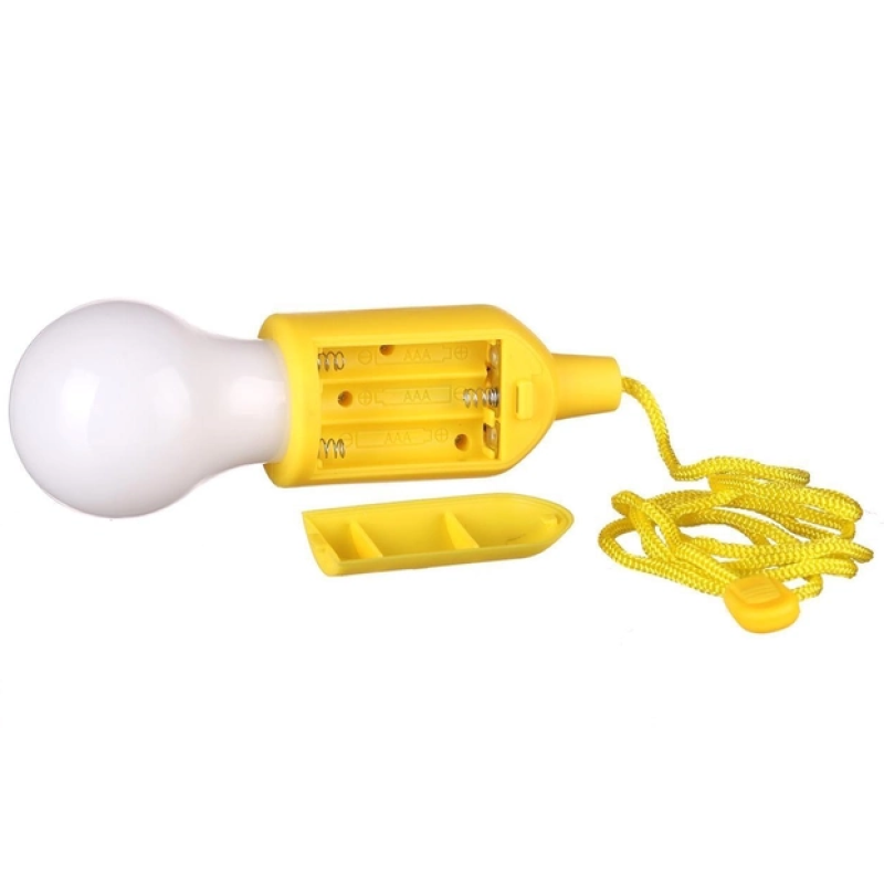 Світлодіодна лампочка на шнурку BL-15418 / Жовтий / Тепле біле світло