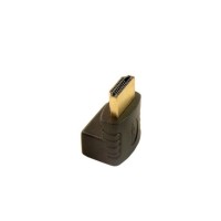 Перехідник HDMI (Зовнішній) - HDMI (Внутрішній) кутовий 90 градусів / Чорний