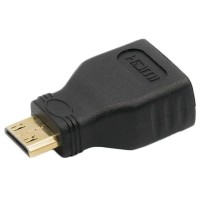 Адаптер Mini HDMI (Зовнішній) - HDMI (Внутрішній) / Чорний