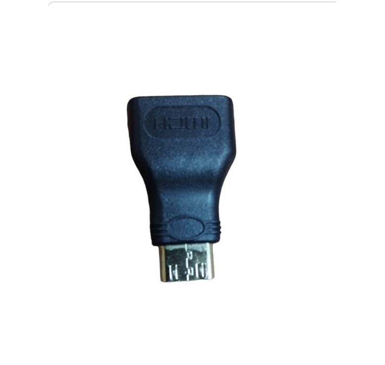 Адаптер Mini HDMI (Зовнішній) - HDMI (Внутрішній) / Чорний