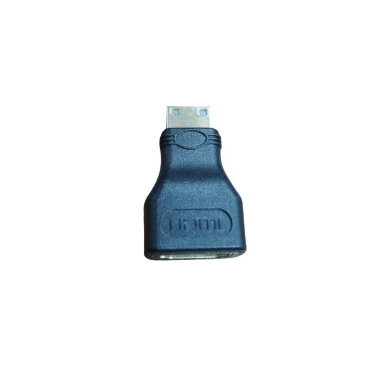 Адаптер Mini HDMI (Зовнішній) - HDMI (Внутрішній) / Чорний