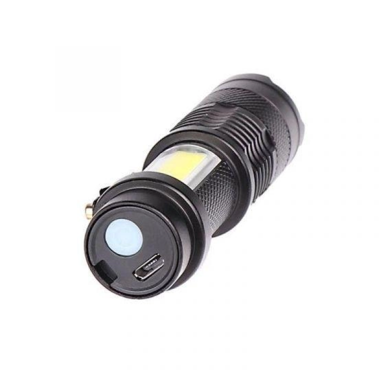 Світлодіодний ліхтарик BL-525 / mirco USB / Чорний