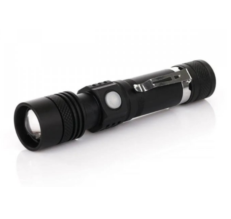 Світлодіодний ліхтар на акумуляторі BL-518-Т6 / Type-C USB / Чорний