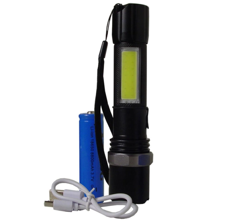 Світлодіодний ліхтарик BL-W546 / mirco USB / Чорний