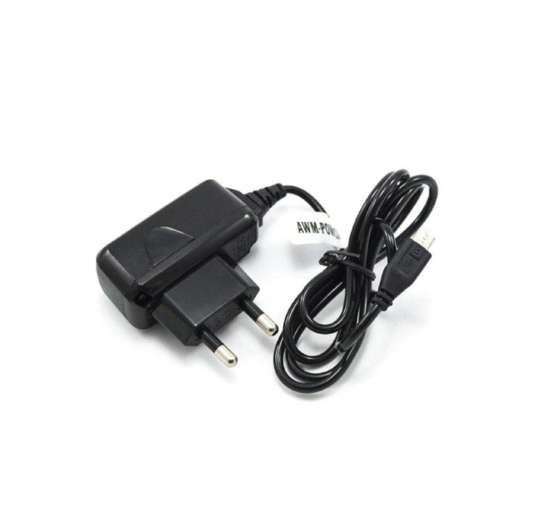 Імпульсний зарядний пристрій AWM-Power Travel Adapter 100-240 V - 4.5-12.5 / Mini V3Зарядка для телефону / Чорний