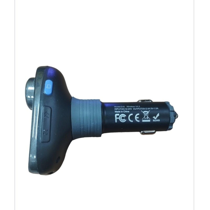 Трансмиттер для авто / FM-передатчик Hoco E45 / Черный