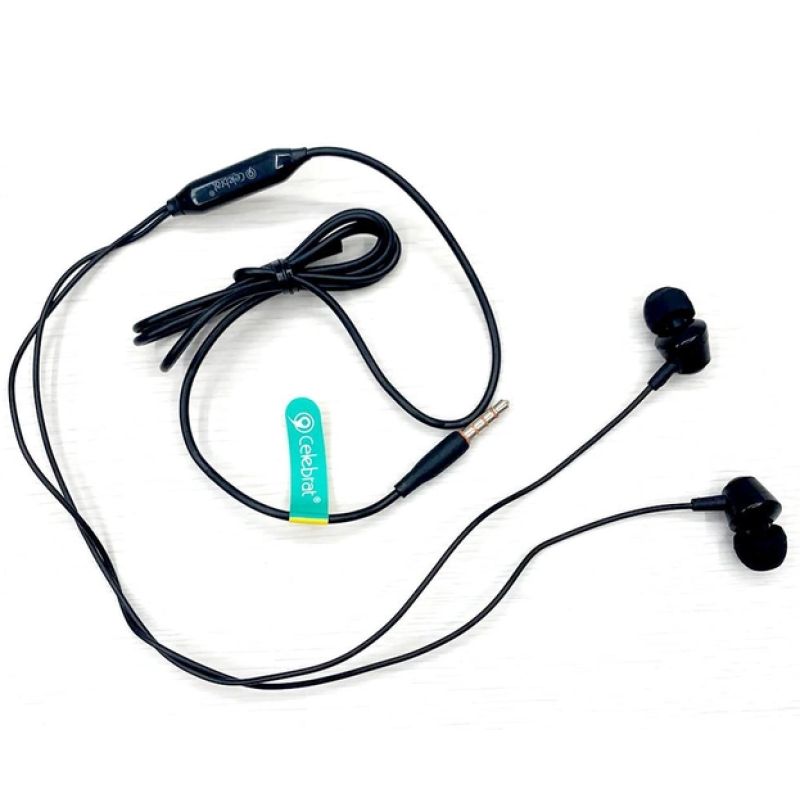 Навушники CELEBRAT G4 провідні вакуумні / Чорні