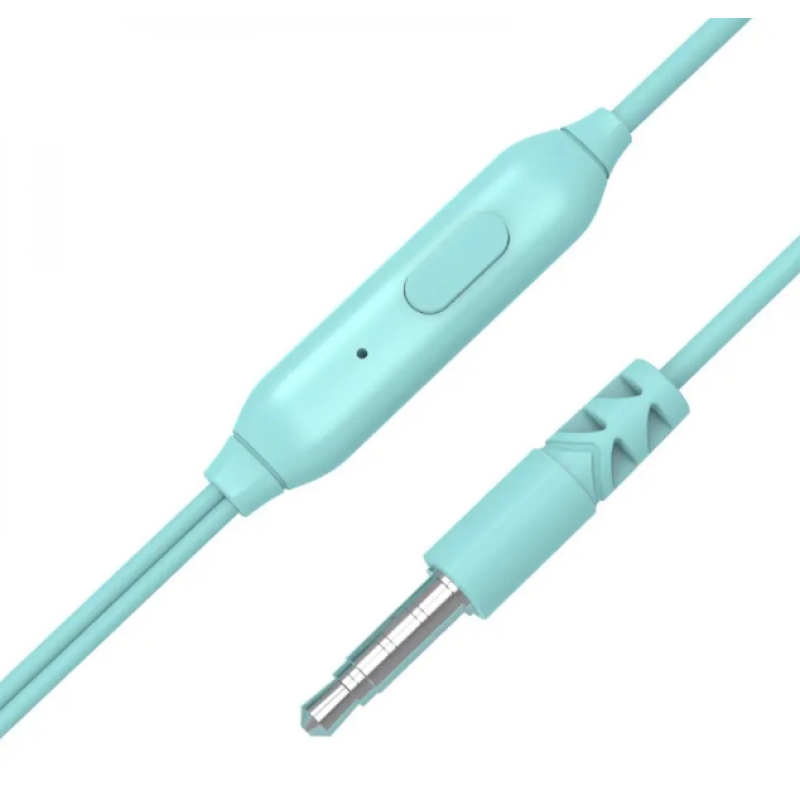 Наушники XO EP50 проводные вакуумные / Бирюзовые