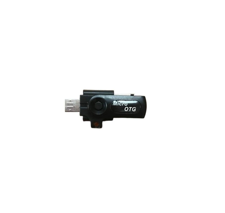 Картрідер TU004 2в1 microSD на USB чи MicroUSB / Перехідник Micro OTG / Чорний