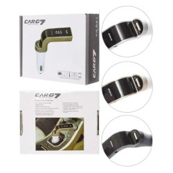 FM-трансмиттер CARG-7 для авто / FM-передатчик / Черный