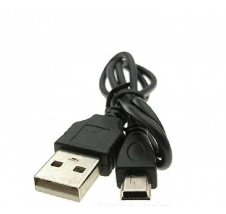 Кабель Mini - USB для плеєрів, колонок, відеореєстраторів / 1 метр / Чорний