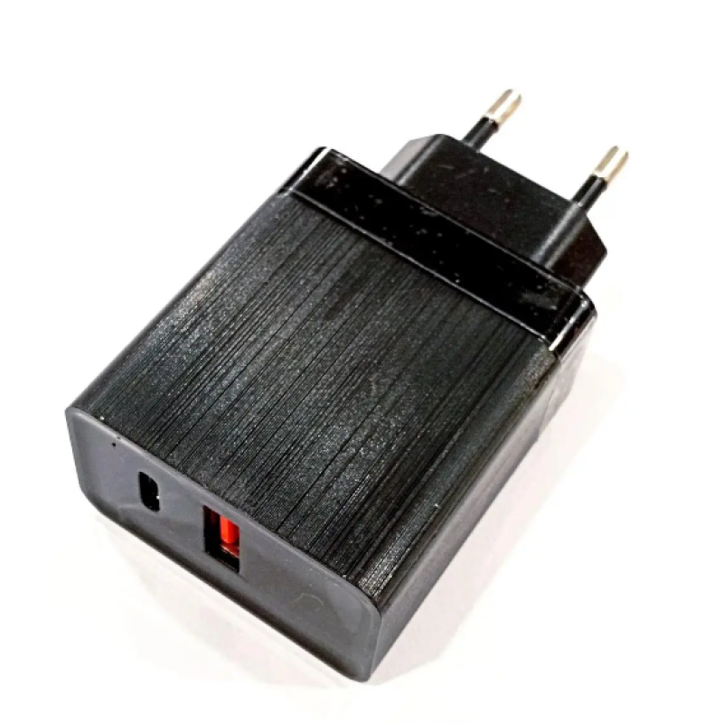 Зарядний пристрій AR-QC-PD / USB TYPE-C / Чорний