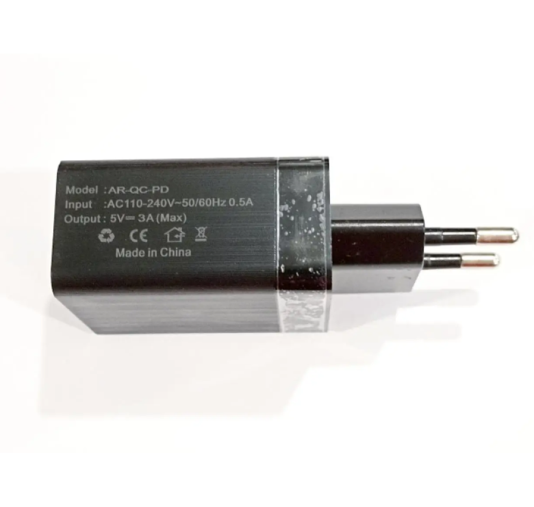 Зарядний пристрій AR-QC-PD / USB TYPE-C / Чорний