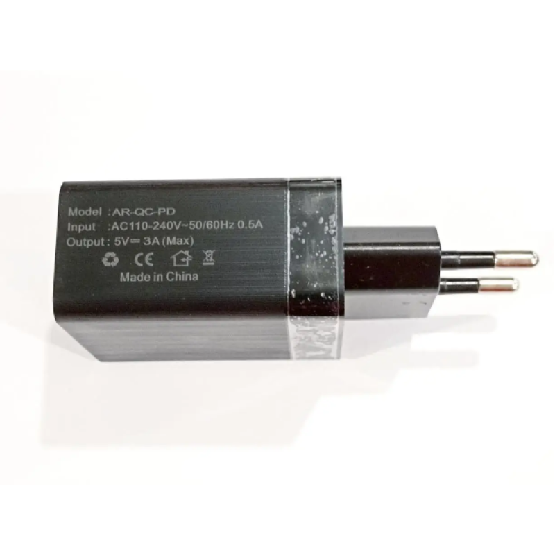 Зарядний пристрій AR-QC-PD / USB TYPE-C / Чорний