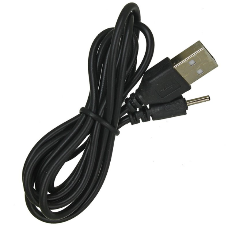 Кабель USB для зарядки 2мм (Nokia 6101) 1 метр / Чорний