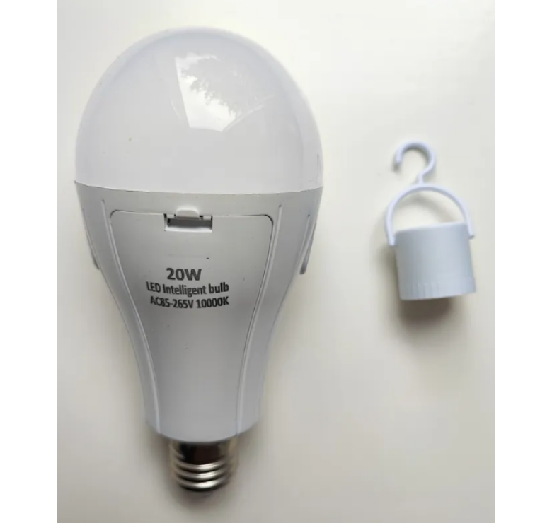 Світлодіодна лампочка LED bulb з акумулятором / Акумуляторна аварійна лампочка в патрон