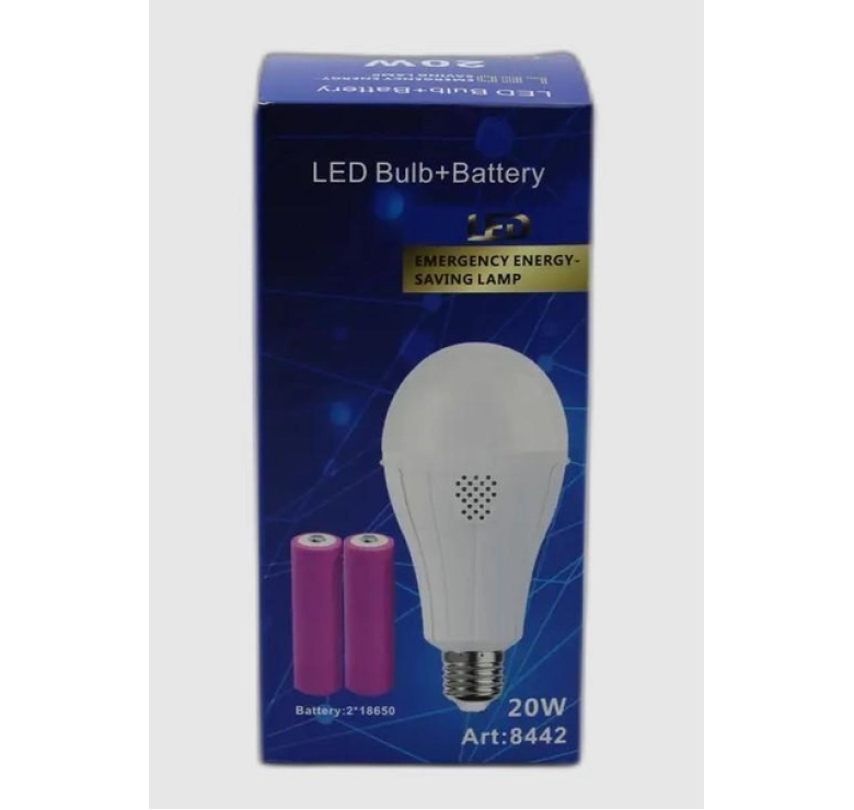 Світлодіодна лампочка LED bulb з акумулятором / Акумуляторна аварійна лампочка в патрон