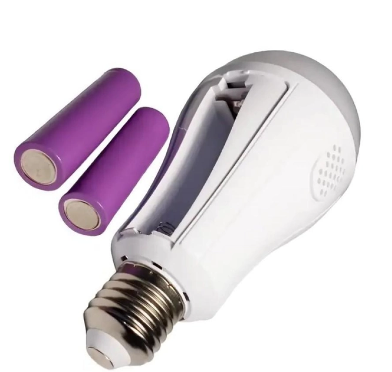 Світлодіодна лампочка LED bulb з акумулятором / Акумуляторна аварійна лампочка в патрон