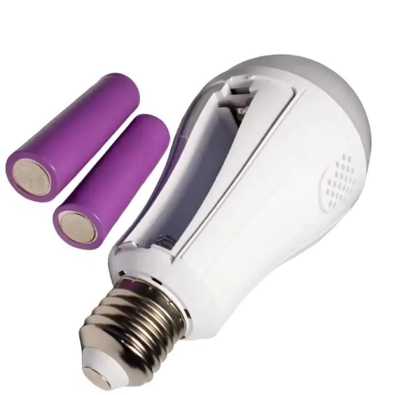 Светодиодная лампочка LED bulb с аккумулятором / Аккумуляторная аварийная лампочка в патрон