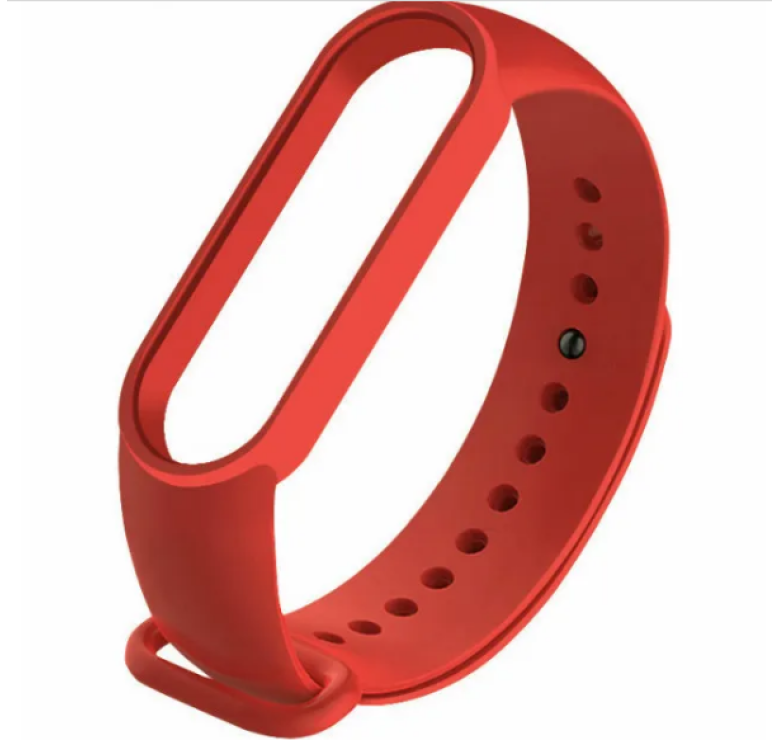 Ремінець на розумний браслет Xiaomi Mi Band 5/6 / Червоний