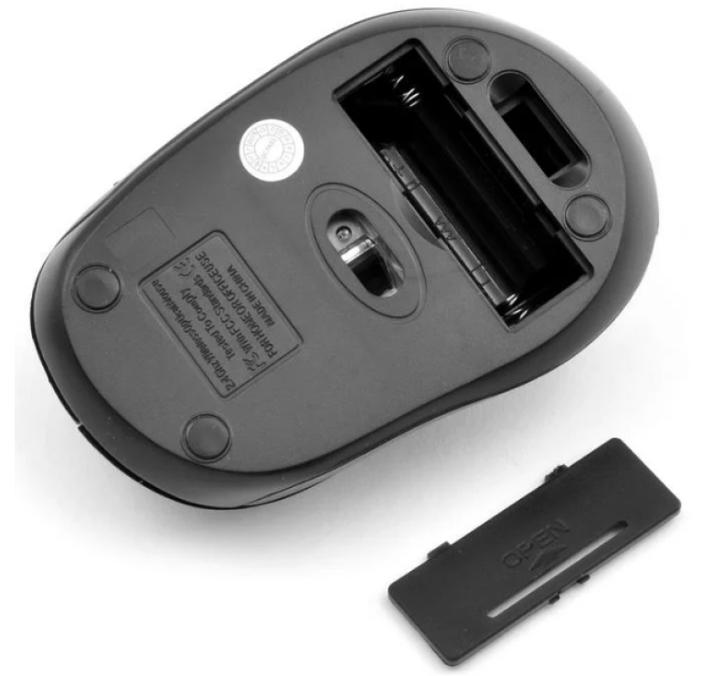 Бездротова мишка Wireless Mouse G-108 / Комп'ютерна мишка бездротова 2.4GHz / Чорний-Сірий