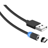 Магнітний кабель Type C X-Cable / Круглий 360 градусів / Чорний