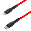 Кабель Hoco DX21 / Type-C - Lightning 1м / Червоний