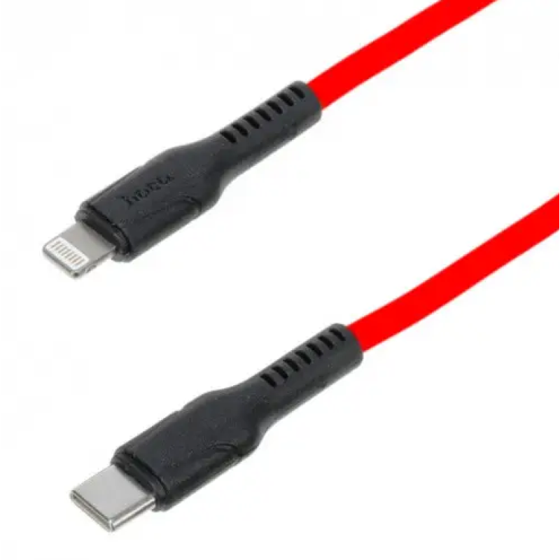 Кабель Hoco DX21 / Type-C - Lightning 1м / Красный