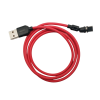 Магнітний кабель USLION 2 в 1 / Type-C - USB / 540 градусів / Круглий / 200 см. / Червоний