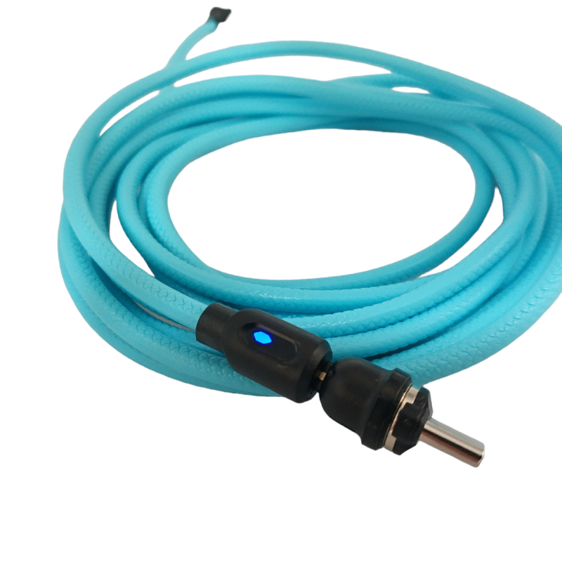 Магнітний кабель USLION 2 в 1 / Micro - USB / 540 градусів / Круглий / 100 см. / Блакитний