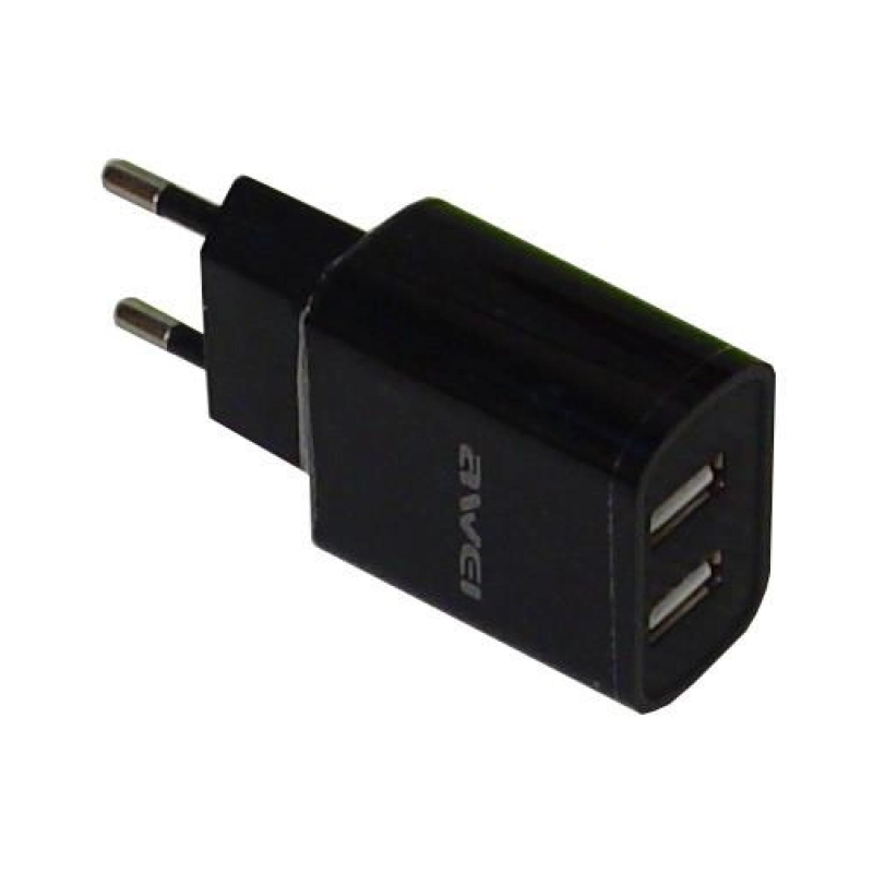 Зарядний пристрій Awei C3 – 2 USB порти, 2.4A
