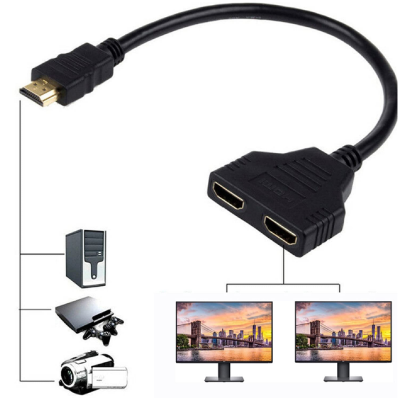 Адаптер розгалужувач HDMI на 2 HDMI (спліттер)