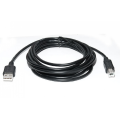Кабель для принтера (сканера) USB 2.0 AM-BM / 3 метра / Чорний
