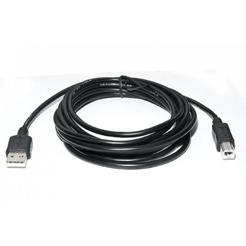 Кабель для принтера та сканера USB 2.0 AM-BM (3 метри) Чорний