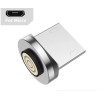 Магнітний кабель USLION 2 в 1 (Швидка зарядка 5A) Micro - USB / 540 градусів / Круглий / 100 см / Чорний