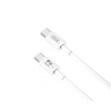 Кабель XO-NB-Q190A / Type C на Type C / для смартфонів / PD60 ват / 1 метр / Білий