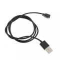 Магнітний USB кабель для смарт-годинників на 2 конектора (2.5 мм) 60 см. Чорний