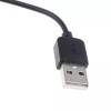 Магнітний USB кабель для смарт-годинників на 2 конектора (2.5 мм) 60 см. Чорний