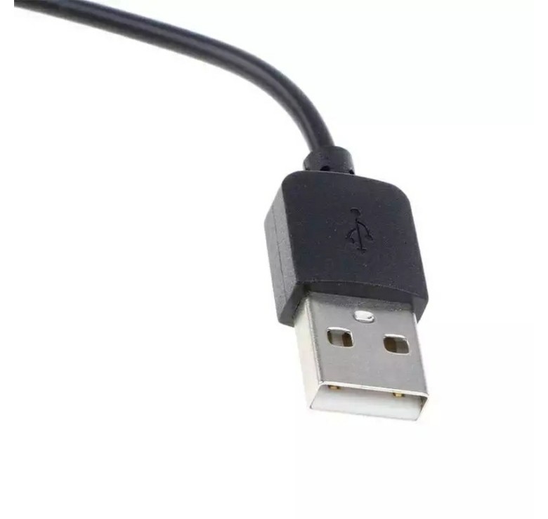 Магнітний USB кабель для смарт-годинників на 2 конектора (2.5 мм) 60 см. Чорний