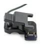 Адаптер USB кабель для смарт-годин на 2 контакти (5.5 мм) 30 см./ Зажим для зарядного пристрою / Чорний