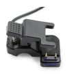Адаптер USB кабель для смарт-годин на 2 контакти (5.5 мм) 30 см./ Зажим для зарядного пристрою / Чорний