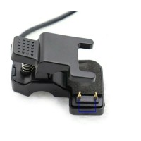 Адаптер USB кабель для смарт-годин на 2 контакти (5.5 мм) 30 см./ Зажим для зарядного пристрою / Чорний