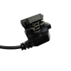 Адаптер USB кабель для смарт-годин на 2 контакти (5.5 мм) 30 см./ Зажим для зарядного пристрою / Чорний