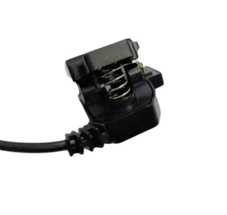 Адаптер USB кабель для смарт-годин на 2 контакти (5.5 мм) 30 см./ Зажим для зарядного пристрою / Чорний