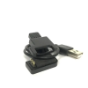 Адаптер USB кабель для смарт-годин на 3 контакти (3 мм) 30 см./ Зажим для зарядного пристрою / Чорний