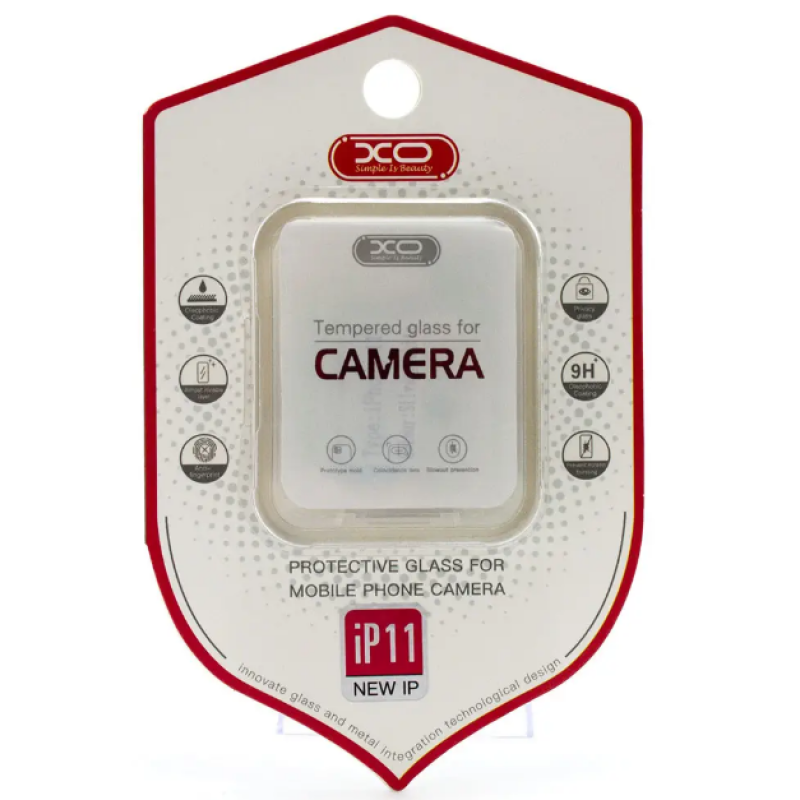 Захисна рамка зі склом XO Tempered на задню камеру для Apple iPhone 11 Pro(5,8), iPhone 11 Pro Max(6.5) / Чорний